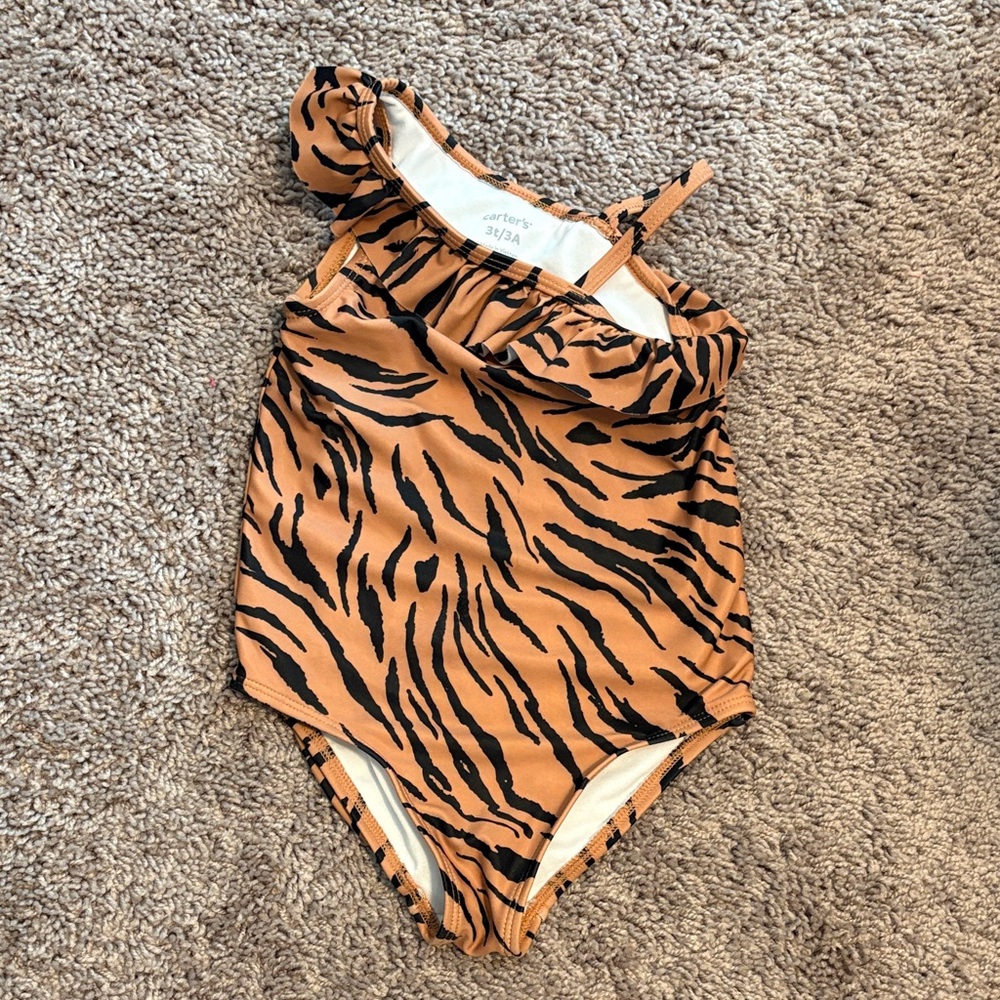 Carter's Brown and Black Kids Swim One Piece